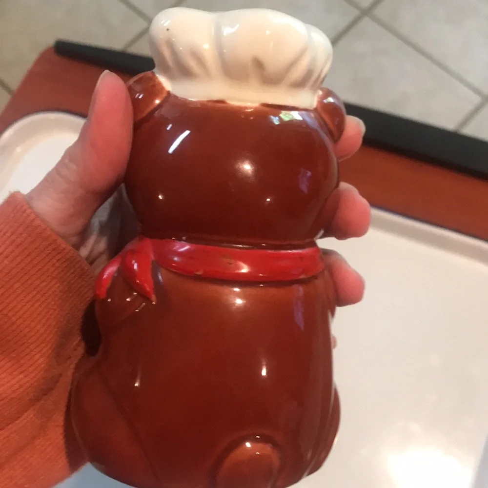 B&D Chef Teddy Bear Salt Pepper Shakers